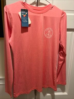 Salt Life Coral Pink Long-Sleeve Performance Coverup